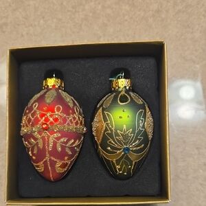 Red and Green Decorative Ornaments